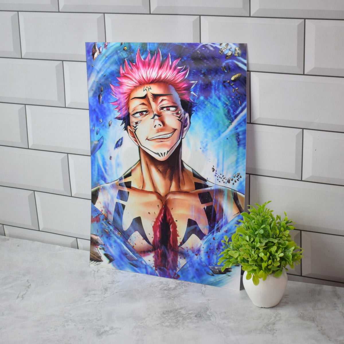 Jujutsu Kaisen Sukuna & Gojo 3D Lenticular A3 Poster – Sukuna