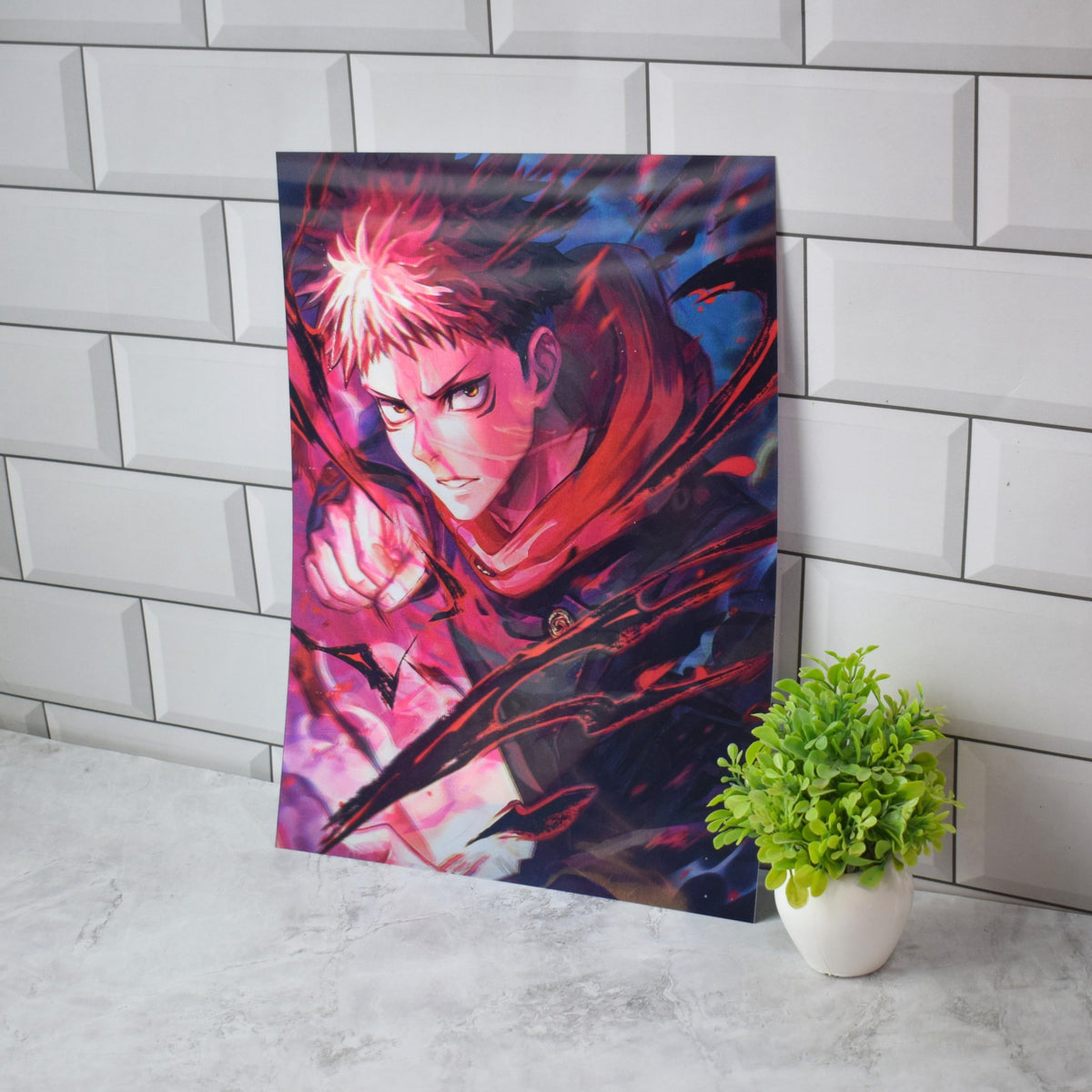 Jujutsu Kaisen Sukuna, Gojo & Yuji 3D Lenticular A3 Poster – Yuji