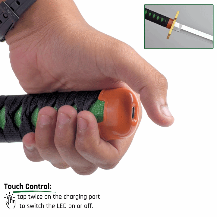 Muichiro Tokito Nichirin Sword – 104 cm LED Katana | Demon Slayer Mist Hashira