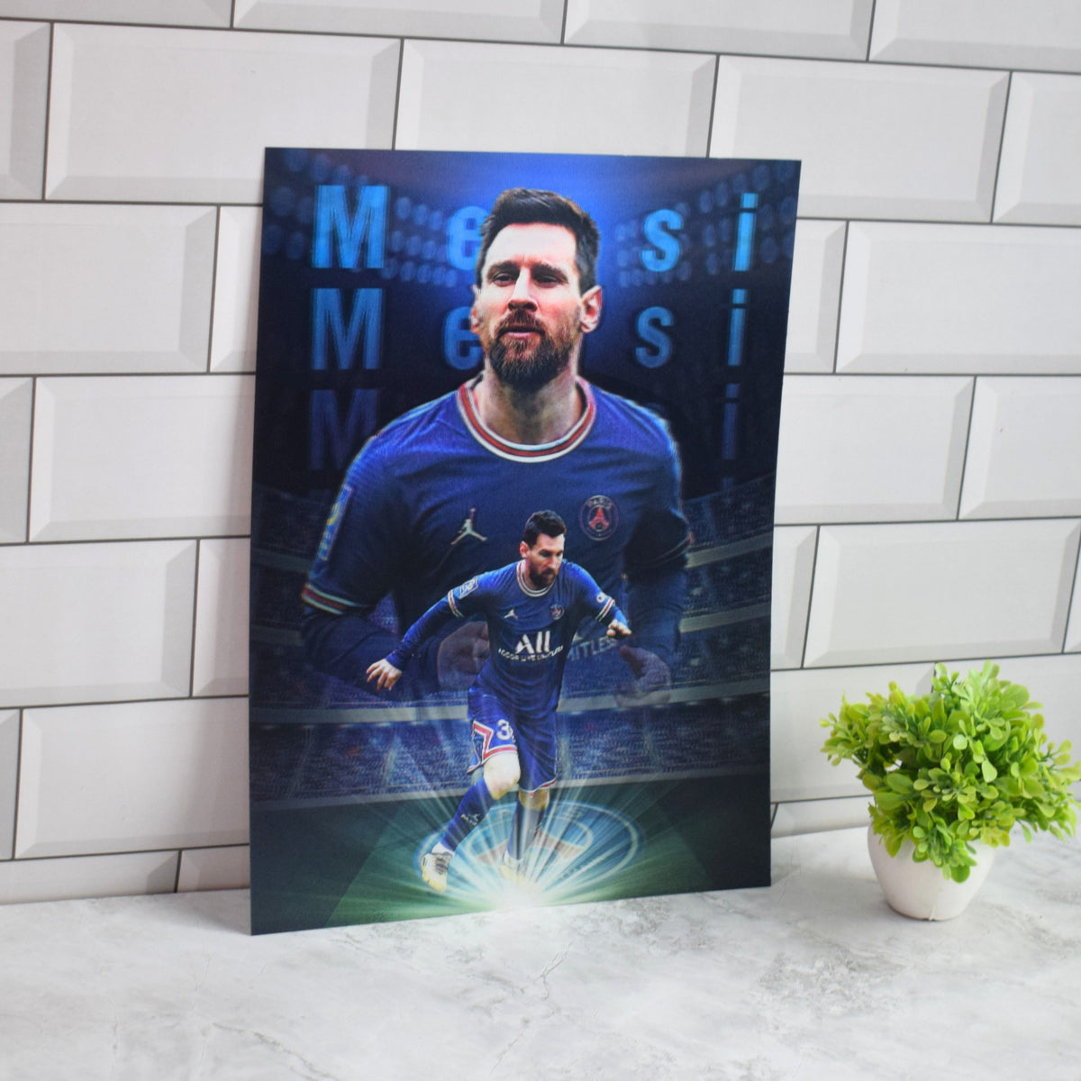 Lionel Messi Barcelona, PSG & Argentina 3D Lenticular A3 Poster – design 2