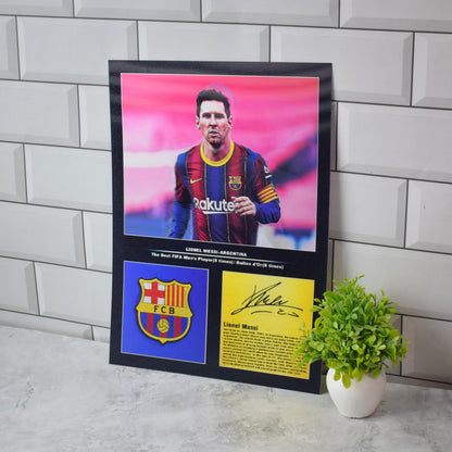 Lionel Messi PSG, Barcelona & Inter Miami 3D Lenticular A3 Poster – Messi Barcelona