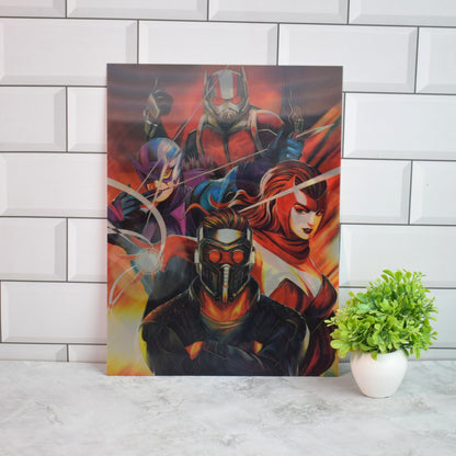 Marvel Avengers Heroes Collage 3D Lenticular A3 Poster – design 1