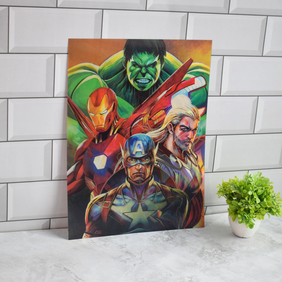 Marvel Avengers Heroes Collage 3D Lenticular A3 Poster – design 2