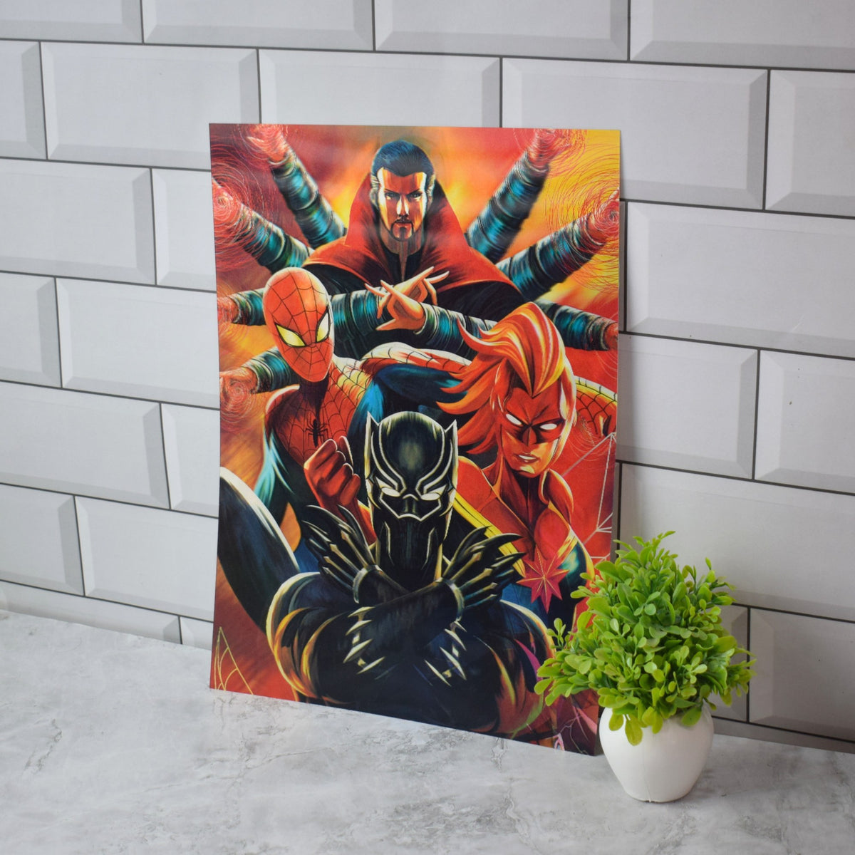 Marvel Avengers Heroes Collage 3D Lenticular A3 Poster – design 3