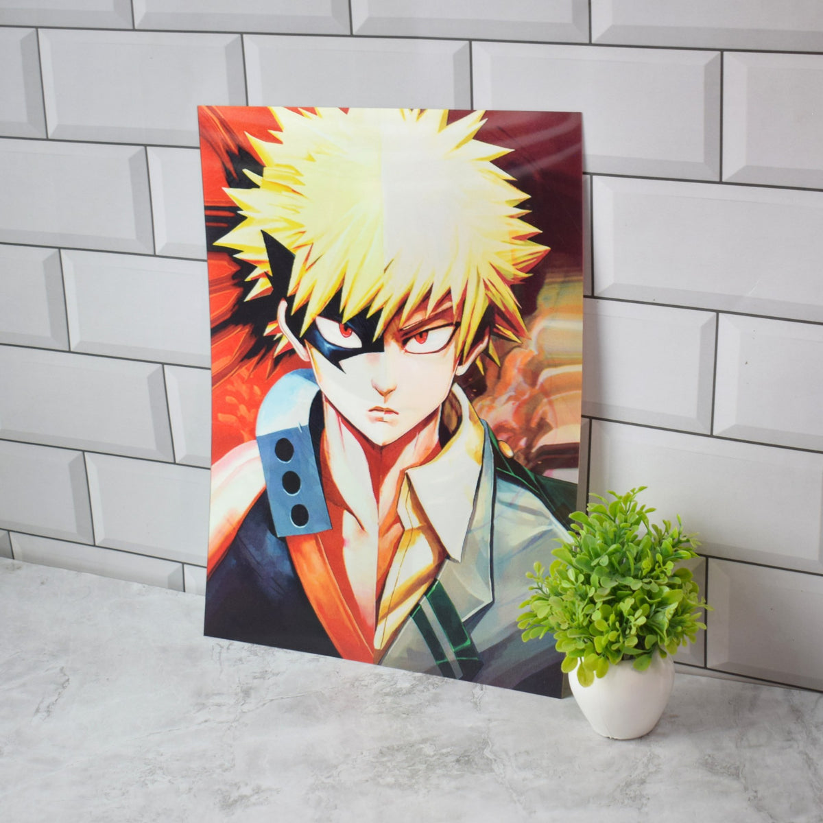 My Hero Academia Deku, Bakugo & Todoroki Split 3D Lenticular A3 Poster – Bakugo