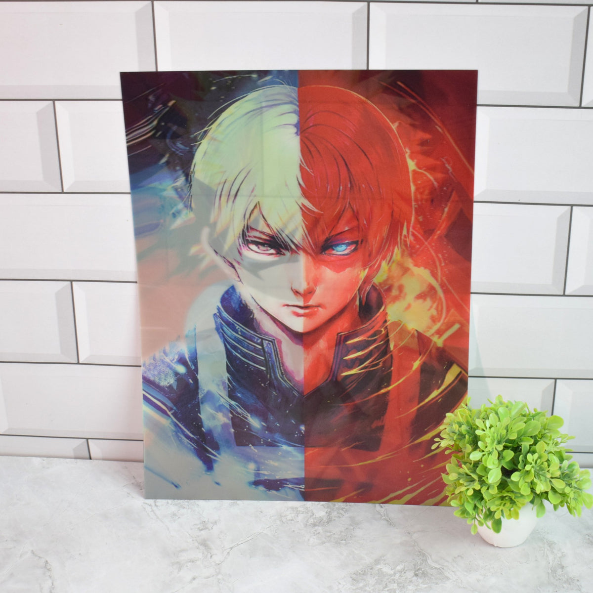 My Hero Academia Deku, Bakugo & Todoroki Split 3D Lenticular A3 Poster – Todoroki