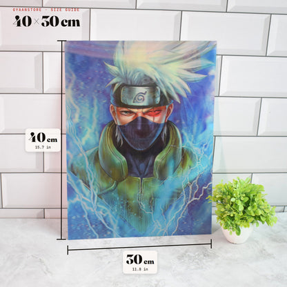 Naruto Kakashi, Naruto & Jiraiya 3D Lenticular A3 Poster – size guide 40 x 30 cm