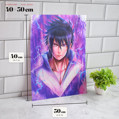 Naruto Sasuke & Itachi Uchiha 3D Lenticular A3 Poster – size guide 40 x 30 cm