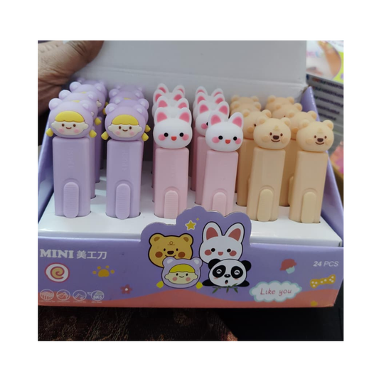 Cute Mini Utility Cutter – Cartoon Character Paper Cutter for Kids (Assorted)