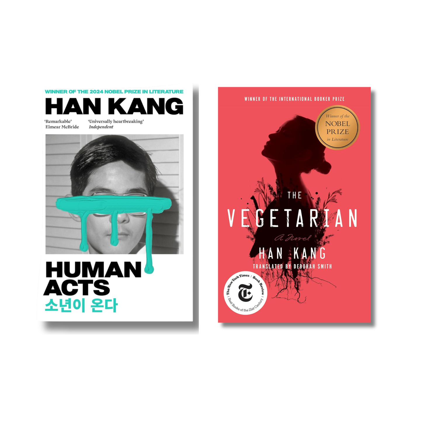 (Combo 2 Books) The Vegetarian + Human Act By Han Kang