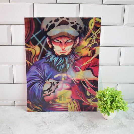 One Piece Law, Luffy & Kid Supernovas 3D Lenticular A3 Poster – Law