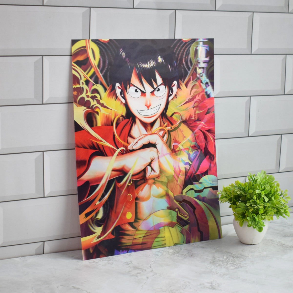 One Piece Law, Luffy & Kid Supernovas 3D Lenticular A3 Poster – Luffy