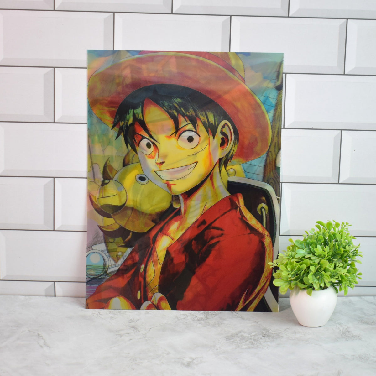 One Piece Luffy, Ace & Sabo Brothers 3D Lenticular A3 Poster – Luffy