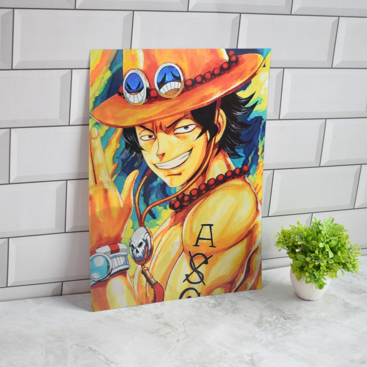 One Piece Luffy, Ace & Sabo Brothers 3D Lenticular A3 Poster – Ace