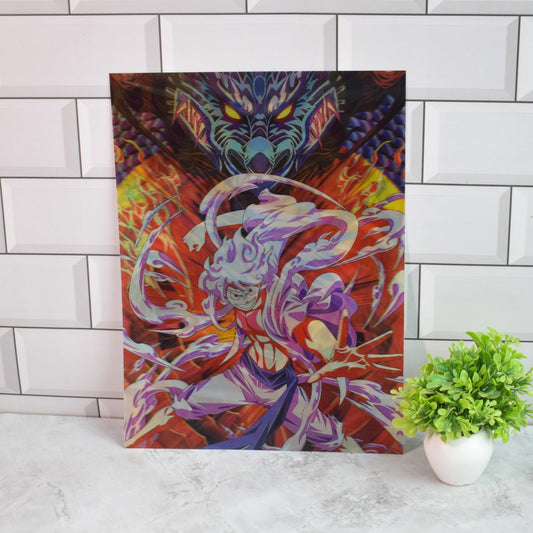 One Piece Luffy Gear 5, Zoro & Sanji 3D Lenticular A3 Poster – design 1