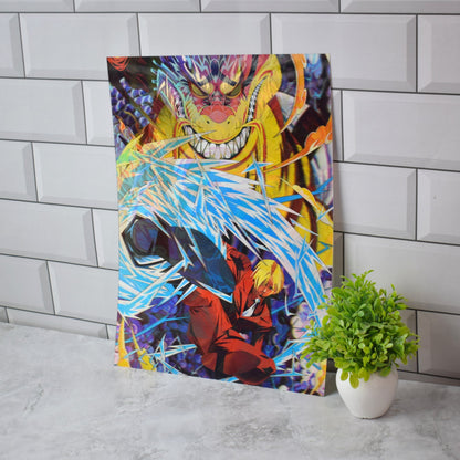 One Piece Luffy Gear 5, Zoro & Sanji 3D Lenticular A3 Poster – design 3
