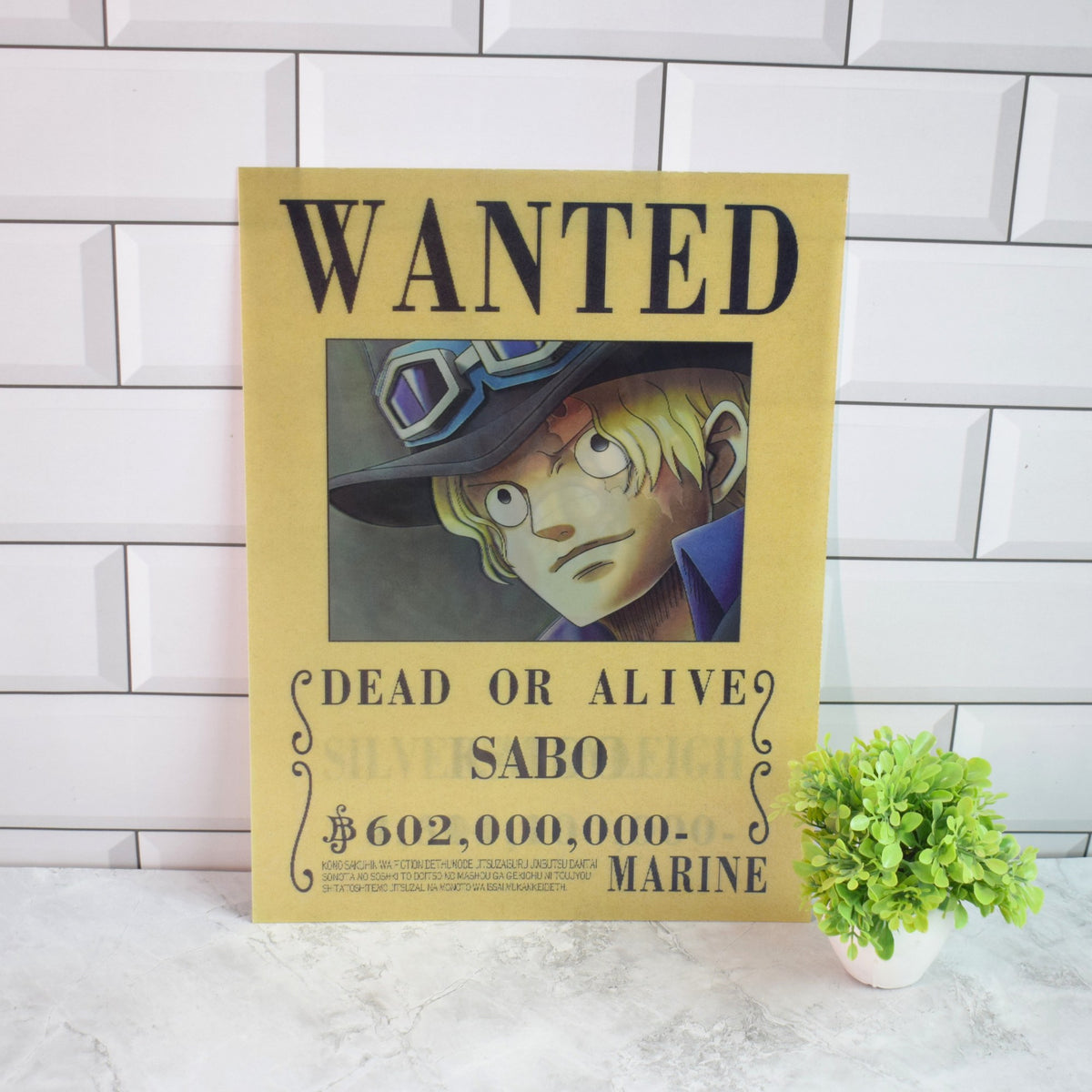 One Piece Wanted (Sabo, Kaido & Rayleigh) 3D Lenticular A3 Poster – Sabo