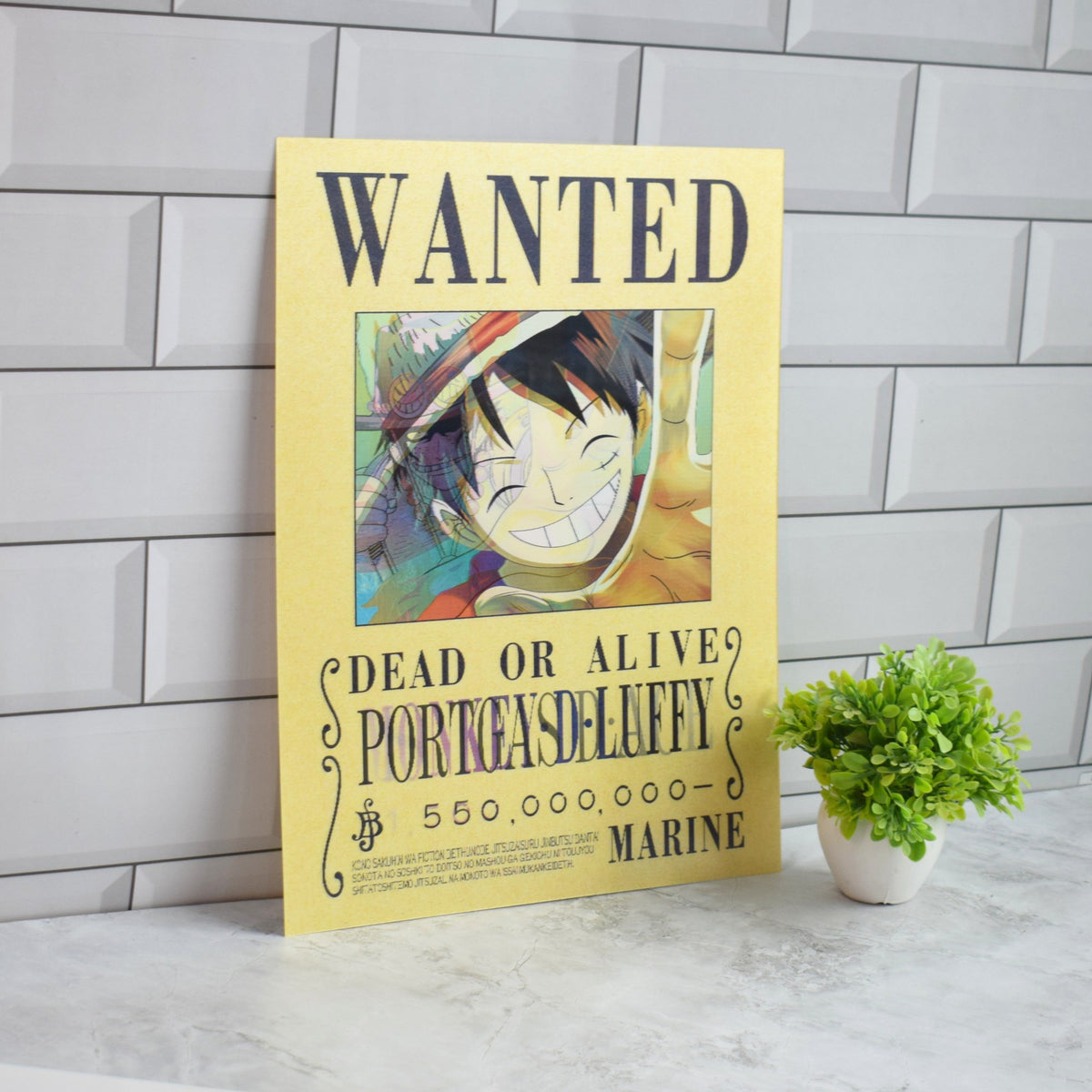 One Piece Wanted (Sabo, Luffy & Ace) 3D Lenticular A3 Poster – Luffy