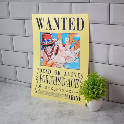 One Piece Wanted (Sabo, Luffy & Ace) 3D Lenticular A3 Poster – Ace