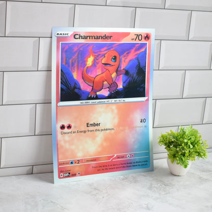 Pokémon Card Squirtle, Charmander & Bulbasaur 3D Lenticular A3 Poster – Charmander