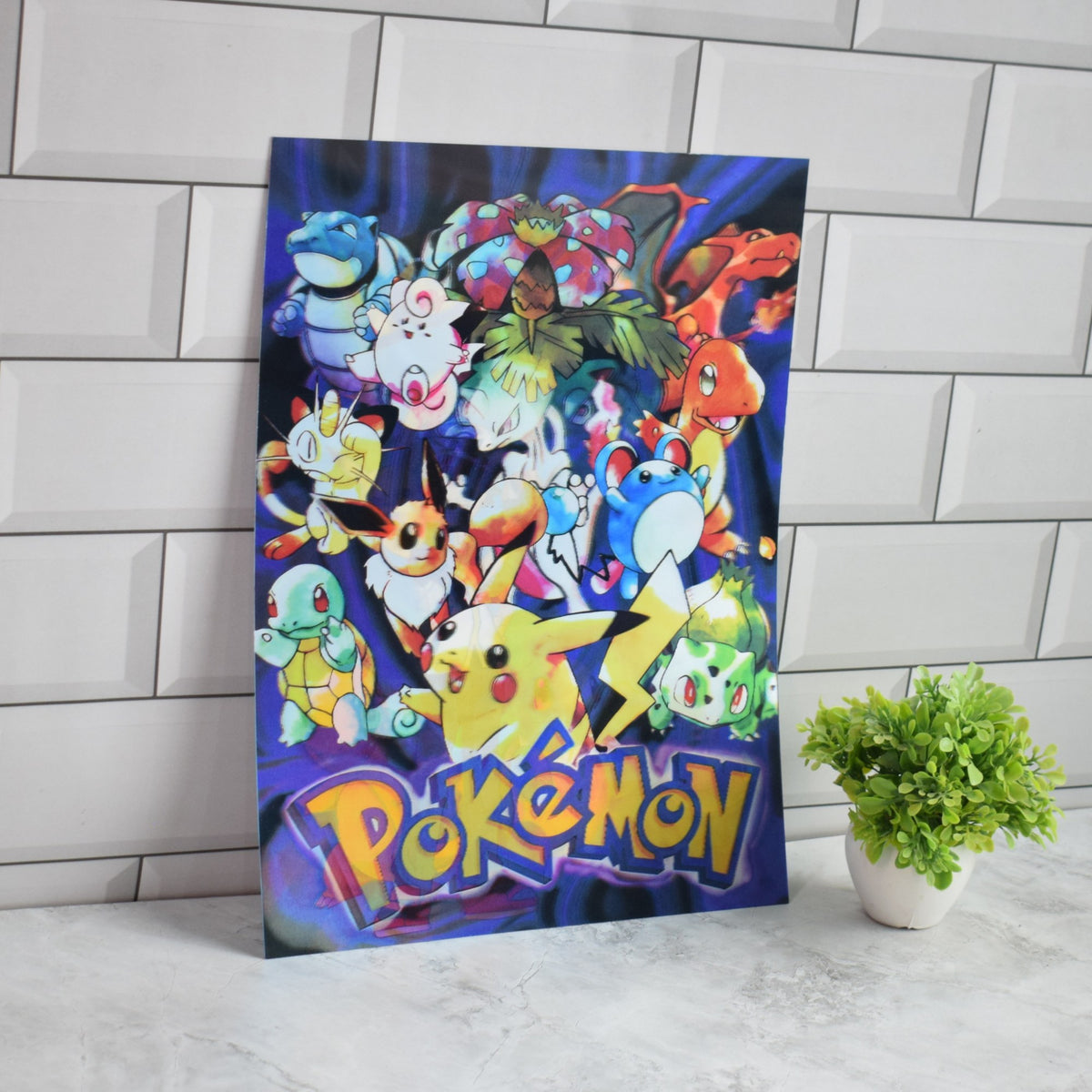 Pokémon Pikachu & Friends Collage 3D Lenticular A3 Poster – design 2