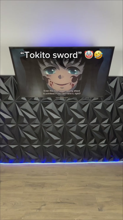 Yoriichi Tsugikuni Smoke Katana Sword – Demon Slayer 103cm Multi-Color LED Glowing Blade V2