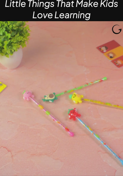 Cute Fruit Character Pen – Cartoon Top Writing Pen for Kids
