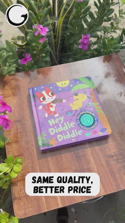 Hey Diddle Diddle Musical Book | Sing Along Book | Sound Books for Children | Nursery Rhymes | Sing Book (Sing Along With Me Sound)