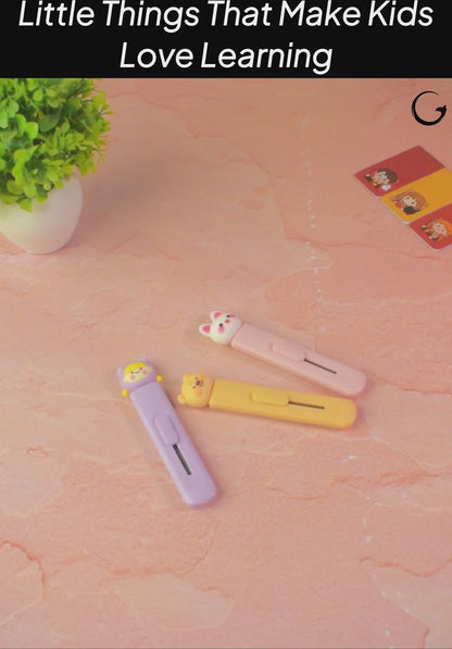Cute Mini Utility Cutter – Cartoon Character Paper Cutter for Kids (Assorted)