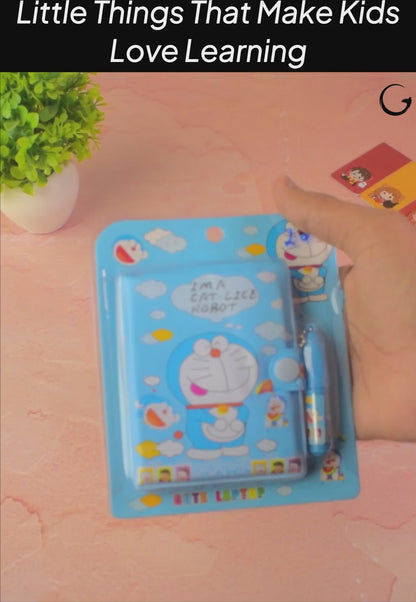 Doraemon Cute Laptop Diary Set – Mini Notebook with Pen & Accessories