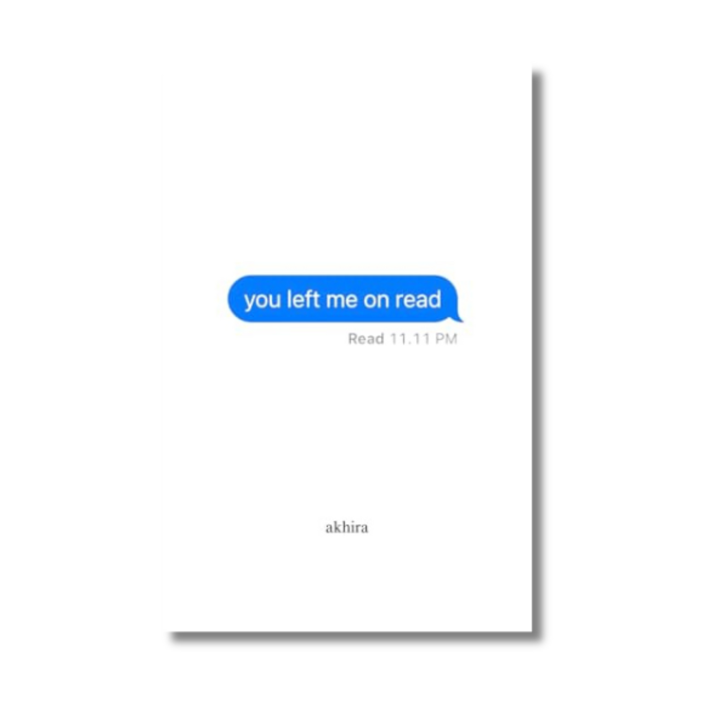 you left me on read book cover