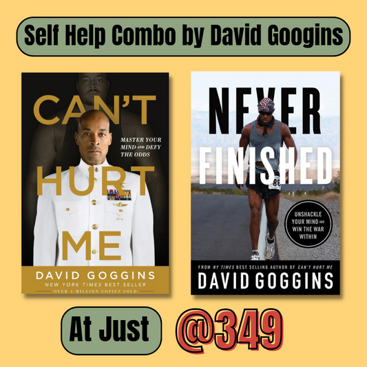 Self Help Combo Never Finished + Can't Hurt Me By Davi Goggins (Paperback)