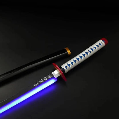 Giyu Tomioka Nichirin Sword – 104 cm LED Katana | Demon Slayer Cosplay