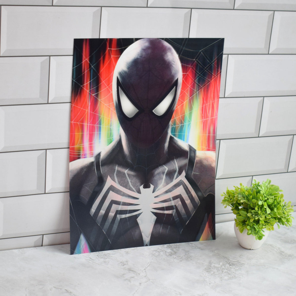 Spider-Man Black Suit Symbiote 3D Lenticular A3 Poster – design 2
