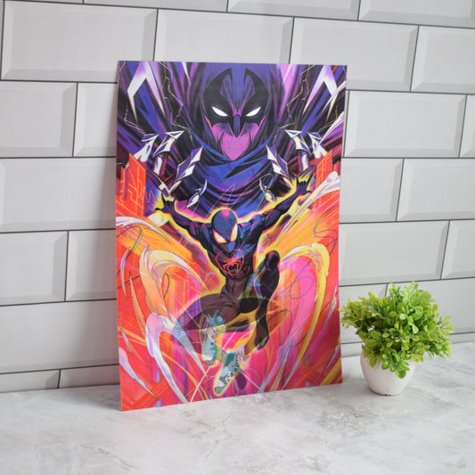 Spider-Verse Miles, Spider-Man 2099 & Spider-Gwen 3D Lenticular A3 Poster – Miles Morales