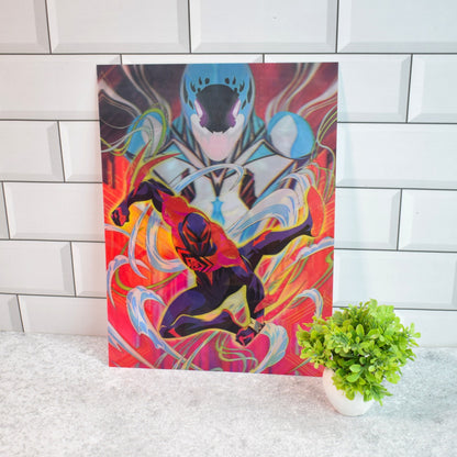 Spider-Verse Miles, Spider-Man 2099 & Spider-Gwen 3D Lenticular A3 Poster – Spider-Man 2099