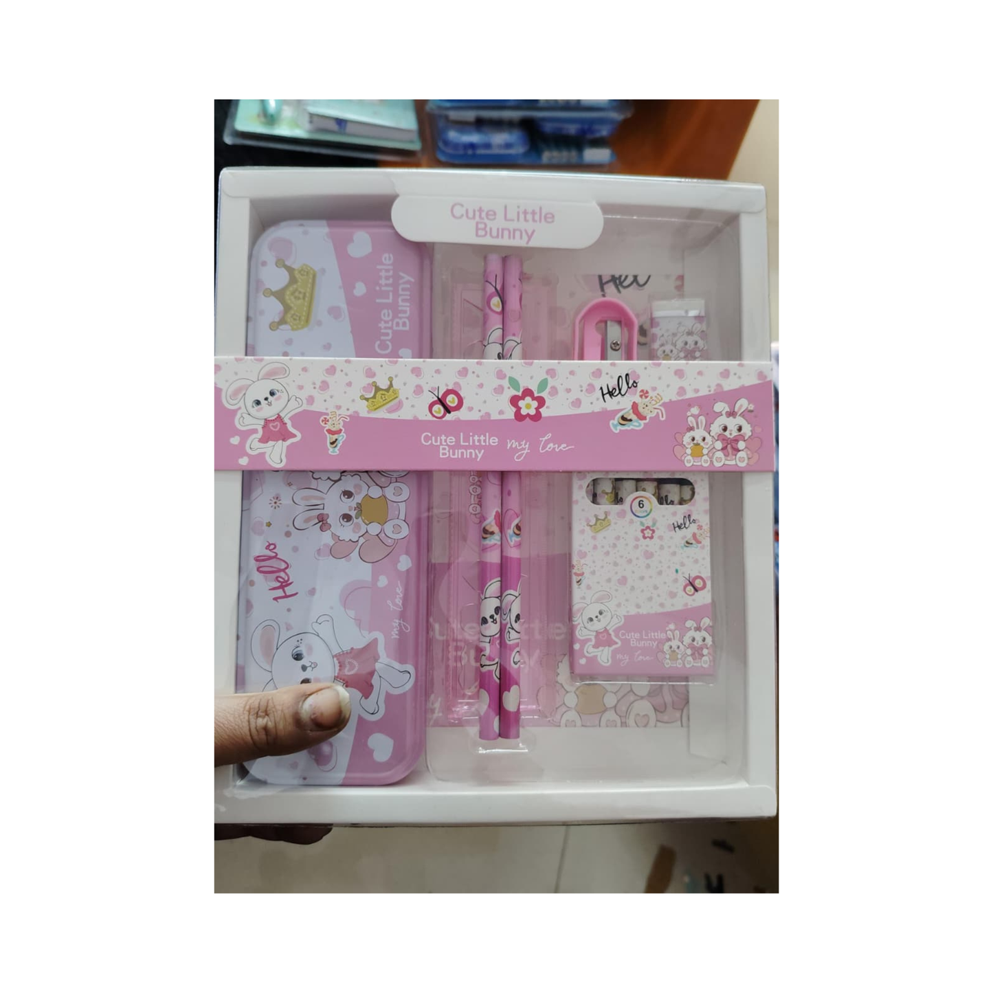 Cute Little Bunny Stationery Gift Set for Kids