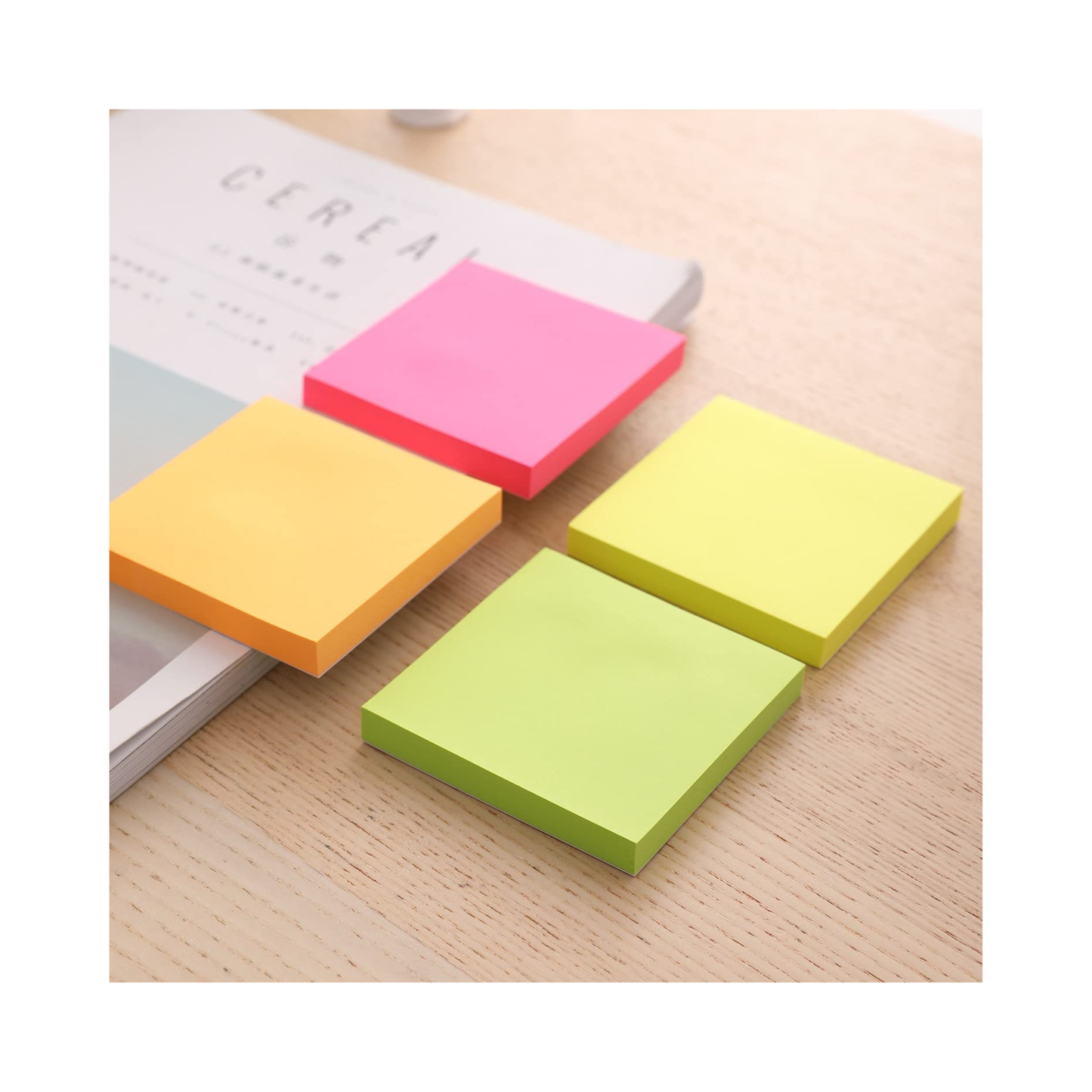 Colorful Sticky Notes Set – Multi-Color Self-Adhesive Memo Pads