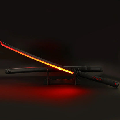 Ichigo Kurosaki Zangetsu Wooden Katana – 104 cm LED Anime Sword