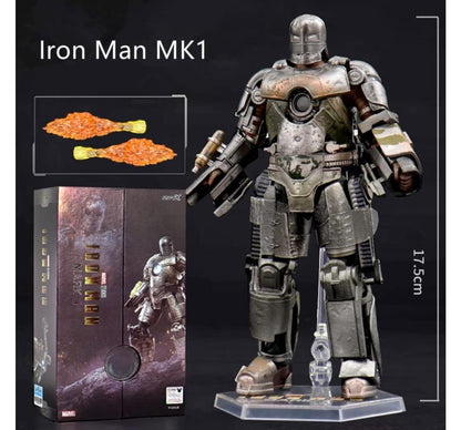 Iron Man Mark I ZD Toys Action Figure – 1/10 Scale Marvel Collectible (Iron Man)