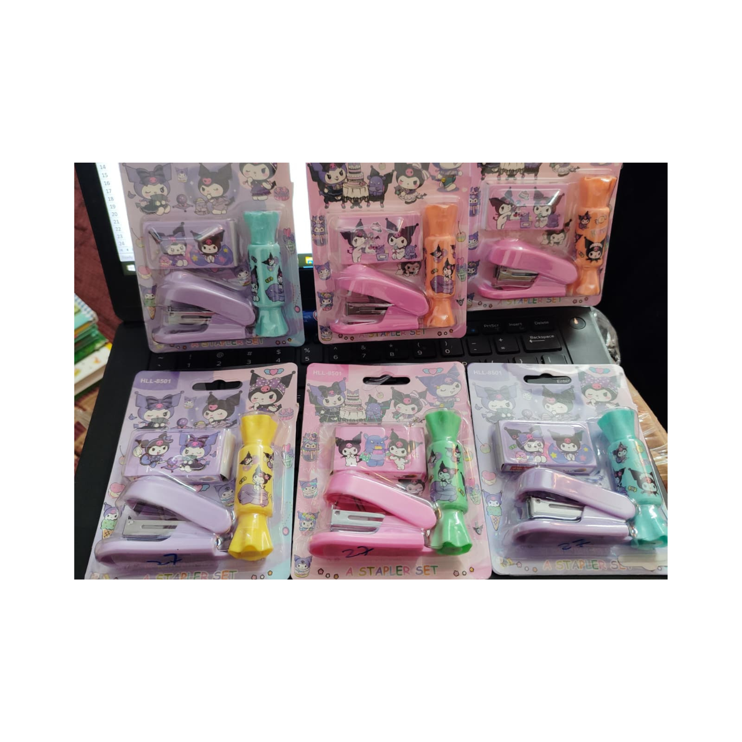 Mini stapler with staple pins set for students' art & craft